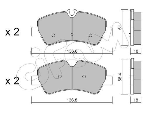 Гальмівні колодки дискові CIFAM 8229910 - zapix