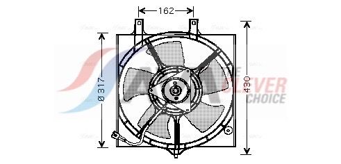 Вентилятор системи охолодження AVA QUALITY COOLING DN7510 - zapix