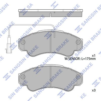 Гальмівні колодки дискові HI-Q SP4033 - zapix