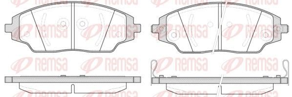 Гальмівні колодки дискові REMSA 153702 - zapix