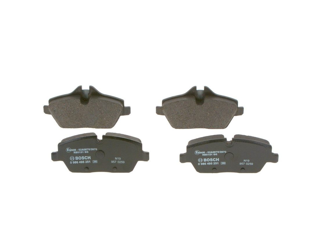 Гальмівні колодки дискові BOSCH 0986495251 - zapix