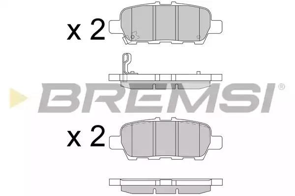 Гальмівні колодки дискові BREMSI BP3608 - zapix