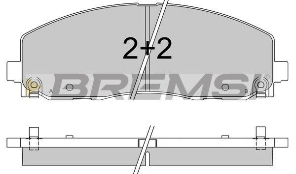 Гальмівні колодки дискові BREMSI BP3543