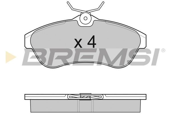 Гальмівні колодки дискові BREMSI BP3009 - zapix