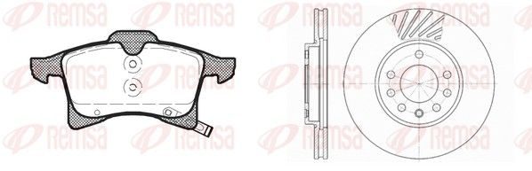 Гальмівні колодки дискові REMSA 8103600 - zapix