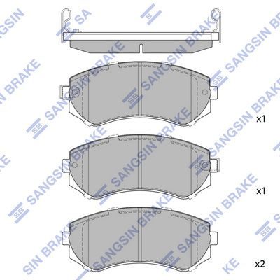 Гальмівні колодки дискові HI-Q SP1492 - zapix