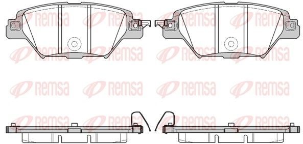 Гальмівні колодки дискові REMSA 171204 - zapix