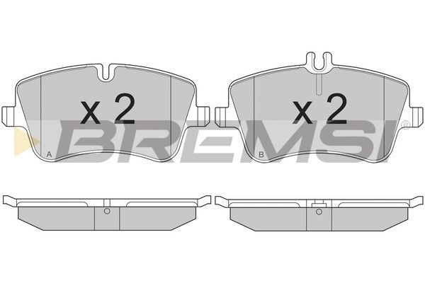 Тормозные колодки дисковые BREMSI BP2896