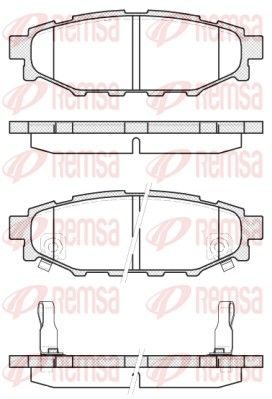 Гальмівні колодки дискові REMSA 113612 - zapix
