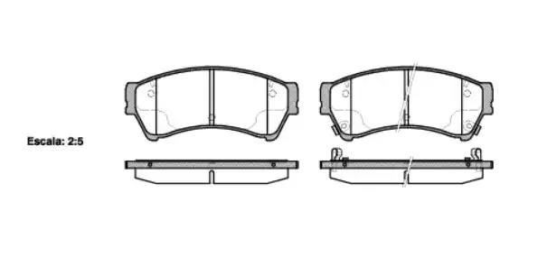 Гальмівні колодки дискові WOKING P1096302 - zapix