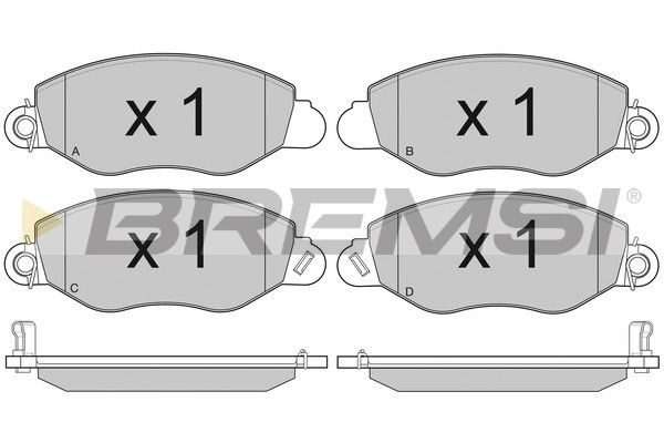 Гальмівні колодки дискові BREMSI BP3010 - zapix