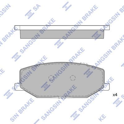 Тормозные колодки дисковые HI-Q SP1540