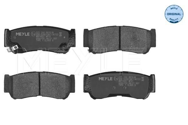 Гальмівні колодки дискові MEYLE 0252448816W - zapix