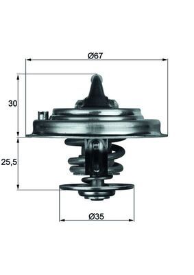 Термостат MAHLE TX3487D - zapix