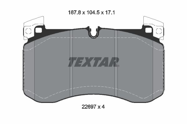 Гальмівні колодки дискові TEXTAR 2269701 - zapix