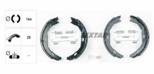 Гальмівні колодки ручника (барабанні) TEXTAR 91066900 - zapix