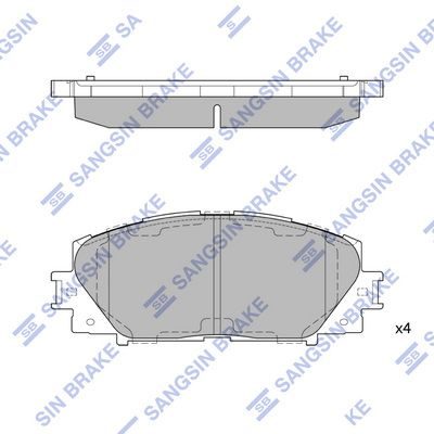 Гальмівні колодки дискові HI-Q SP1377A - zapix
