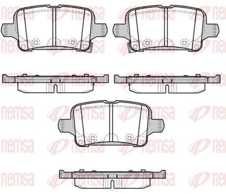 Гальмівні колодки дискові REMSA 162802 - zapix