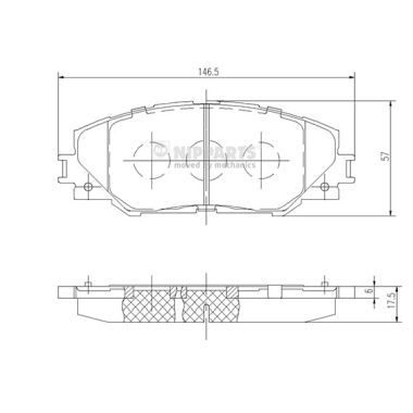 Гальмівні колодки дискові NIPPARTS N3602138 - zapix