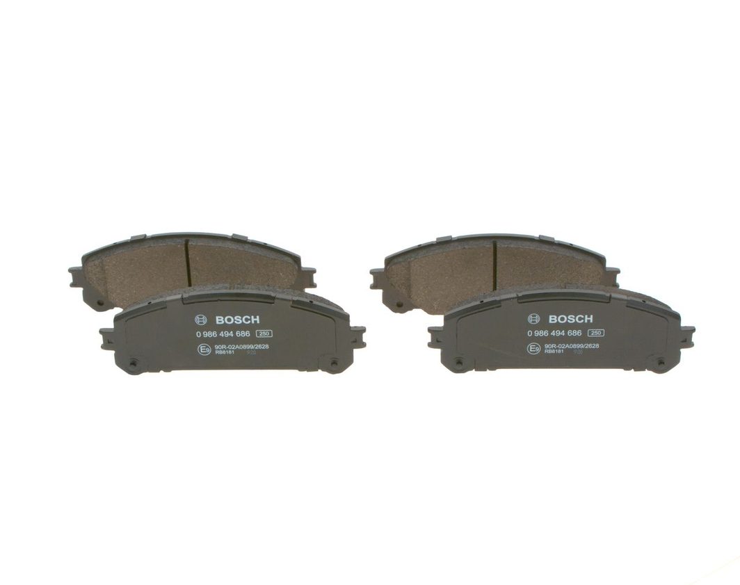 Гальмівні колодки дискові BOSCH 0986494686 - zapix