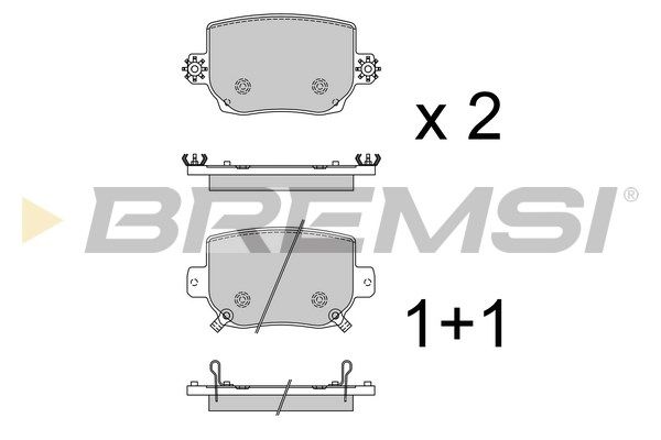 Гальмівні колодки дискові BREMSI BP4055 - zapix