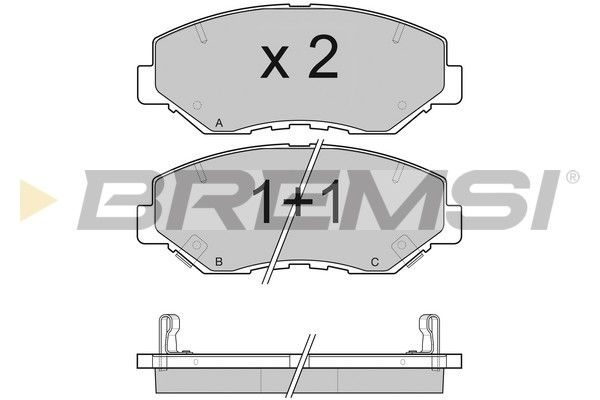 Гальмівні колодки дискові BREMSI BP3117