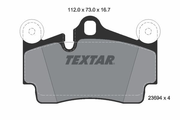 Гальмівні колодки дискові TEXTAR 2369402