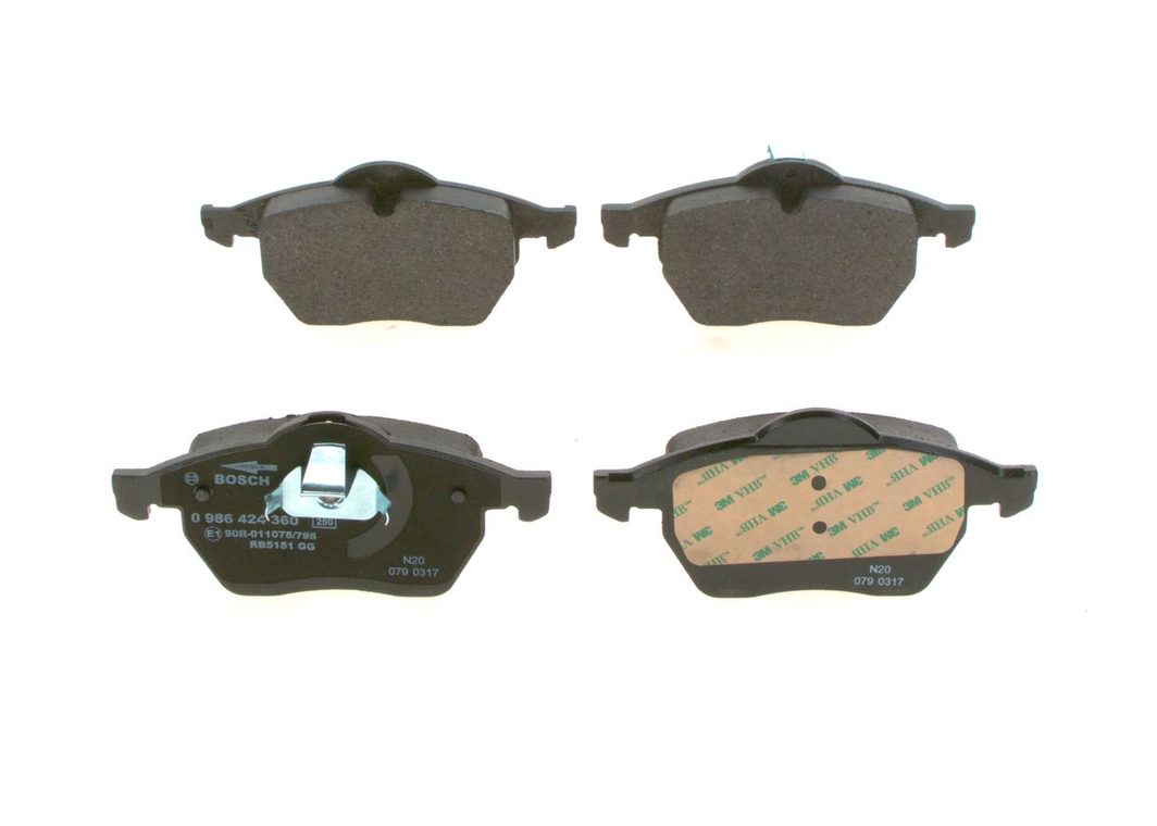 Гальмівні колодки дискові BOSCH 0986424360 - zapix