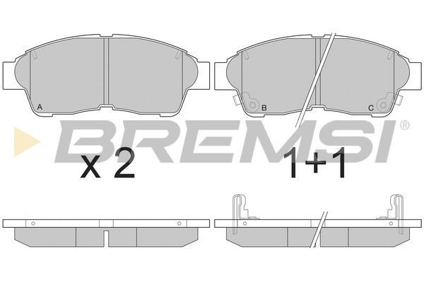 Гальмівні колодки дискові BREMSI BP2526 - zapix