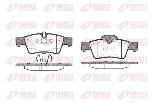 Гальмівні колодки дискові REMSA 099110 - zapix