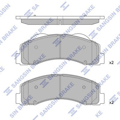 Гальмівні колодки дискові HI-Q SP1624 - zapix