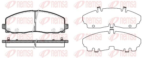 Гальмівні колодки дискові REMSA 148404 - zapix