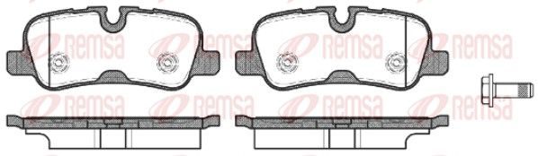 Гальмівні колодки дискові REMSA 115910 - zapix