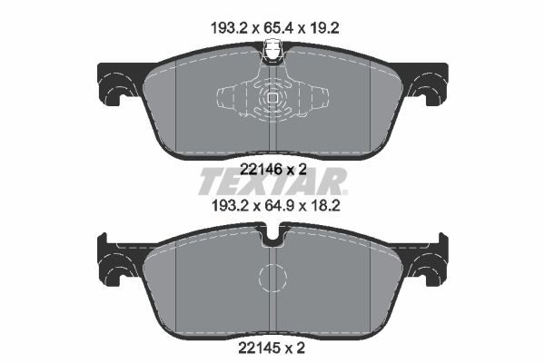 Гальмівні колодки дискові TEXTAR 2214601 - zapix