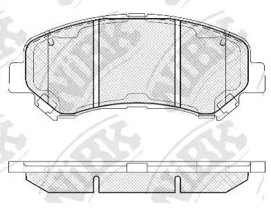 Гальмівні колодки дискові NIBK PN2801 - zapix