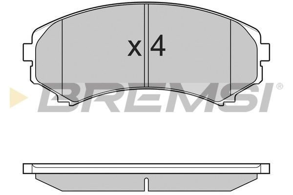 Гальмівні колодки дискові BREMSI BP3001