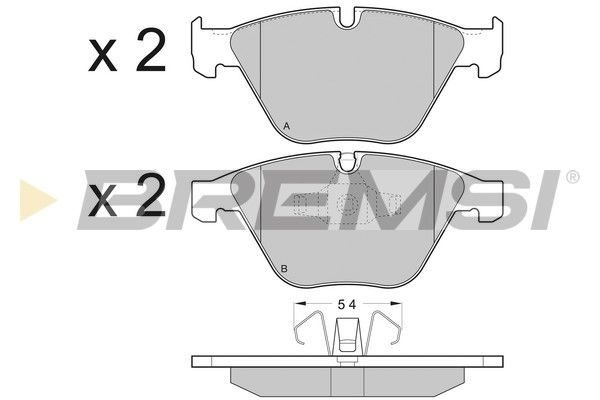 Тормозные колодки дисковые BREMSI BP3403