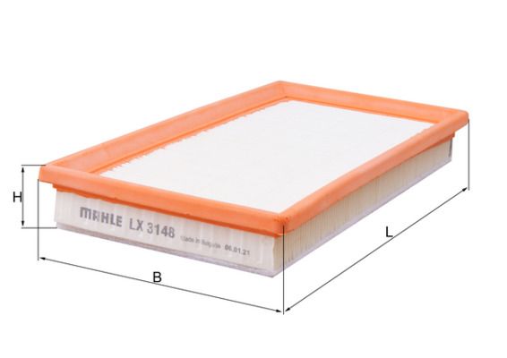 Повітряний фільтр MAHLE LX3148 - zapix