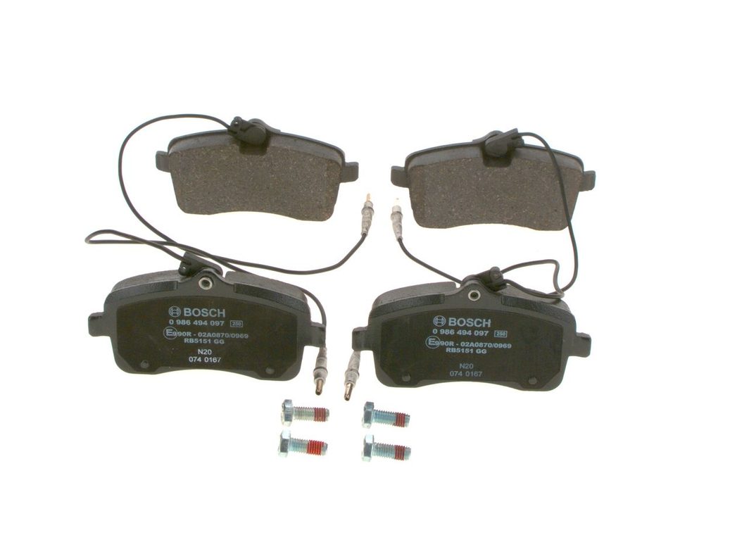 Гальмівні колодки дискові BOSCH 0986494097 - zapix