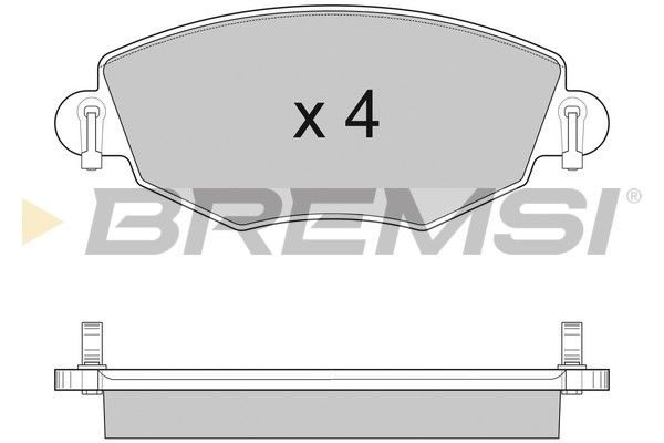 Тормозные колодки дисковые BREMSI BP2926