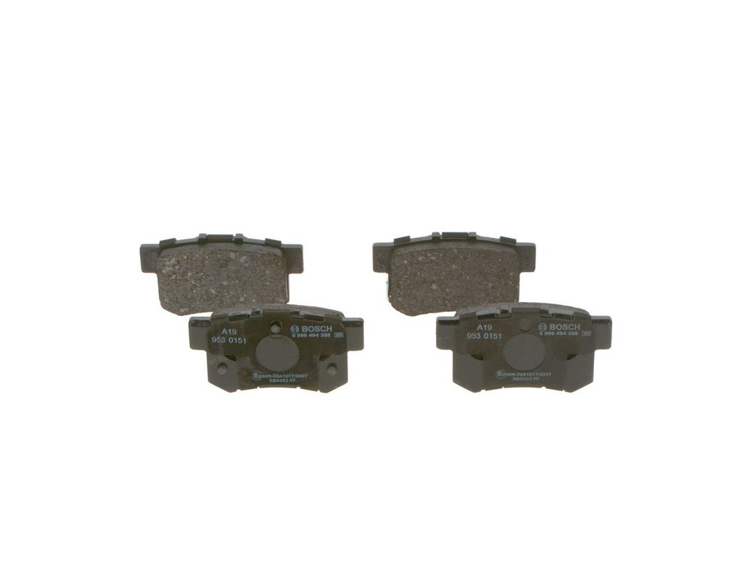 Гальмівні колодки дискові BOSCH 0986494358 - zapix