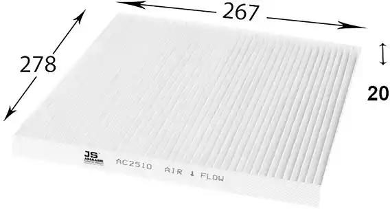 Фільтр салону JS ASAKASHI AC2510 - zapix