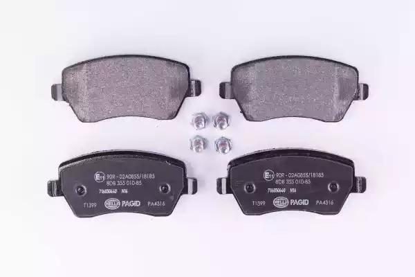 Гальмівні колодки дискові HELLA PAGID 8DB355010851 - zapix