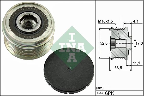 Муфта генератора SCHAEFFLER INA 535002510 - zapix