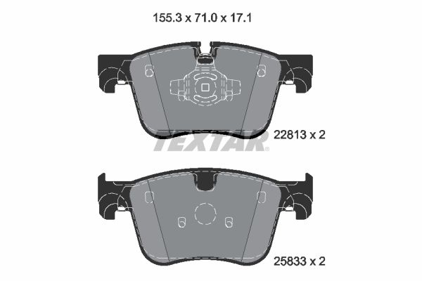 Гальмівні колодки дискові TEXTAR 2281301 - zapix