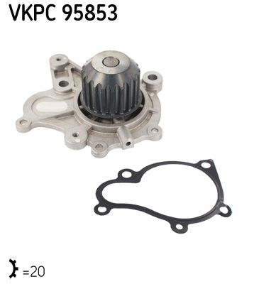 Помпа системи охолодження SKF VKPC95853 - zapix