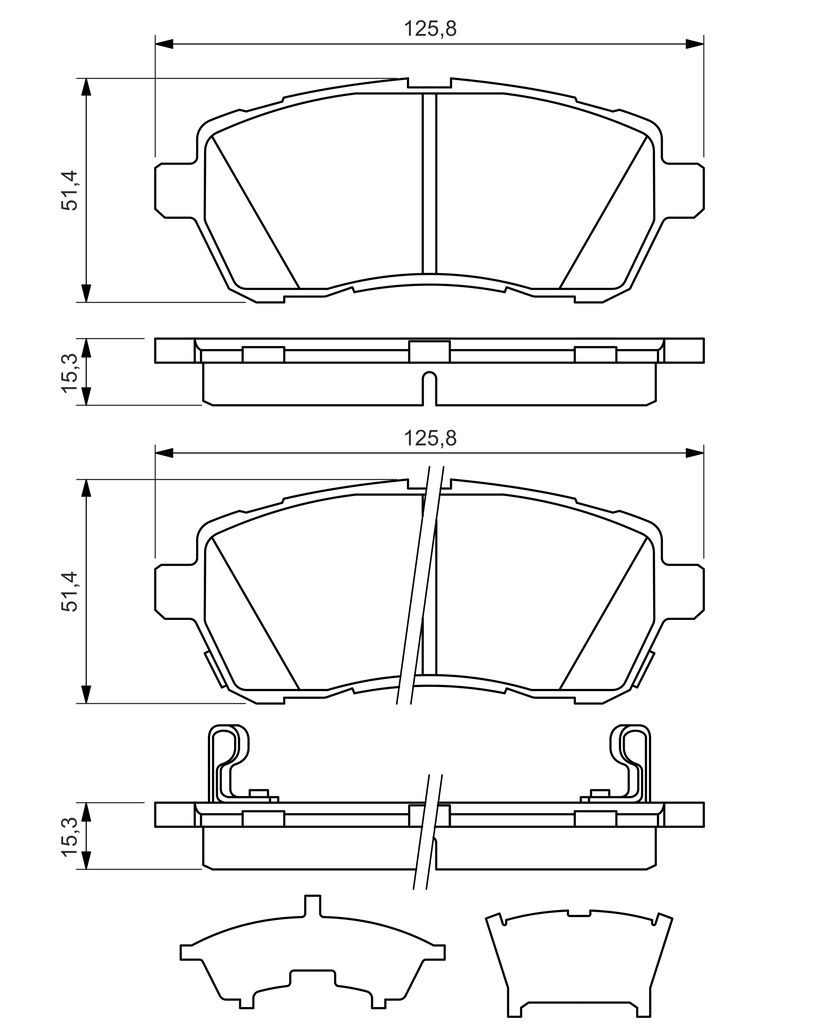 Гальмівні колодки дискові BOSCH 0986494321 - zapix