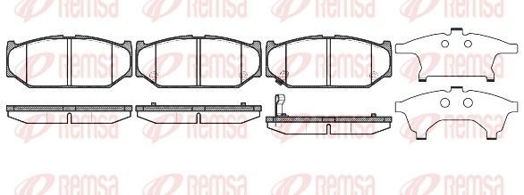 Гальмівні колодки дискові REMSA 138111 - zapix