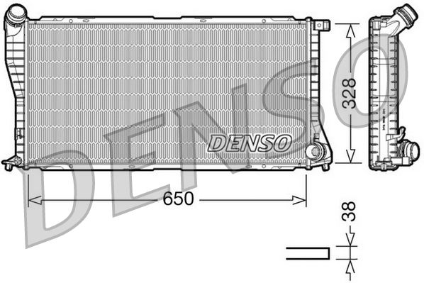 Радіатор охолодження двигуна DENSO DRM05002 - zapix