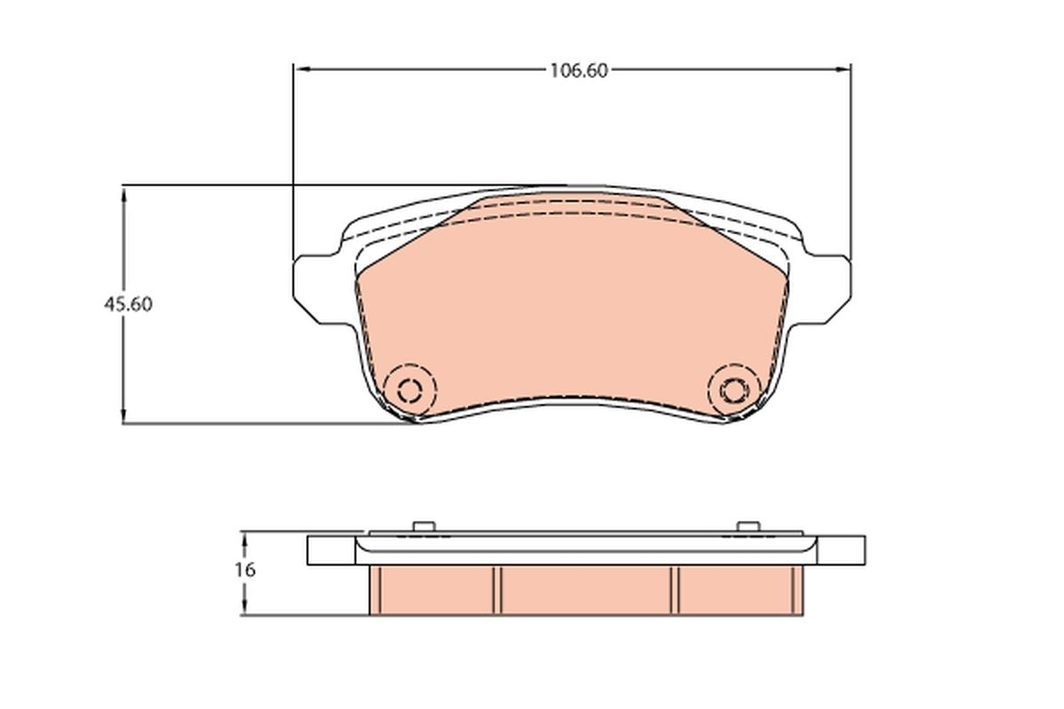 Гальмівні колодки дискові TRW GDB2136 - zapix